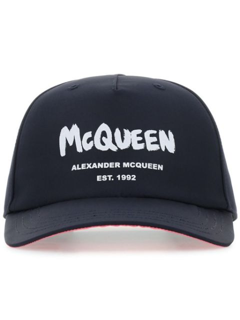 Alexander McQueen logo-printed cap Men