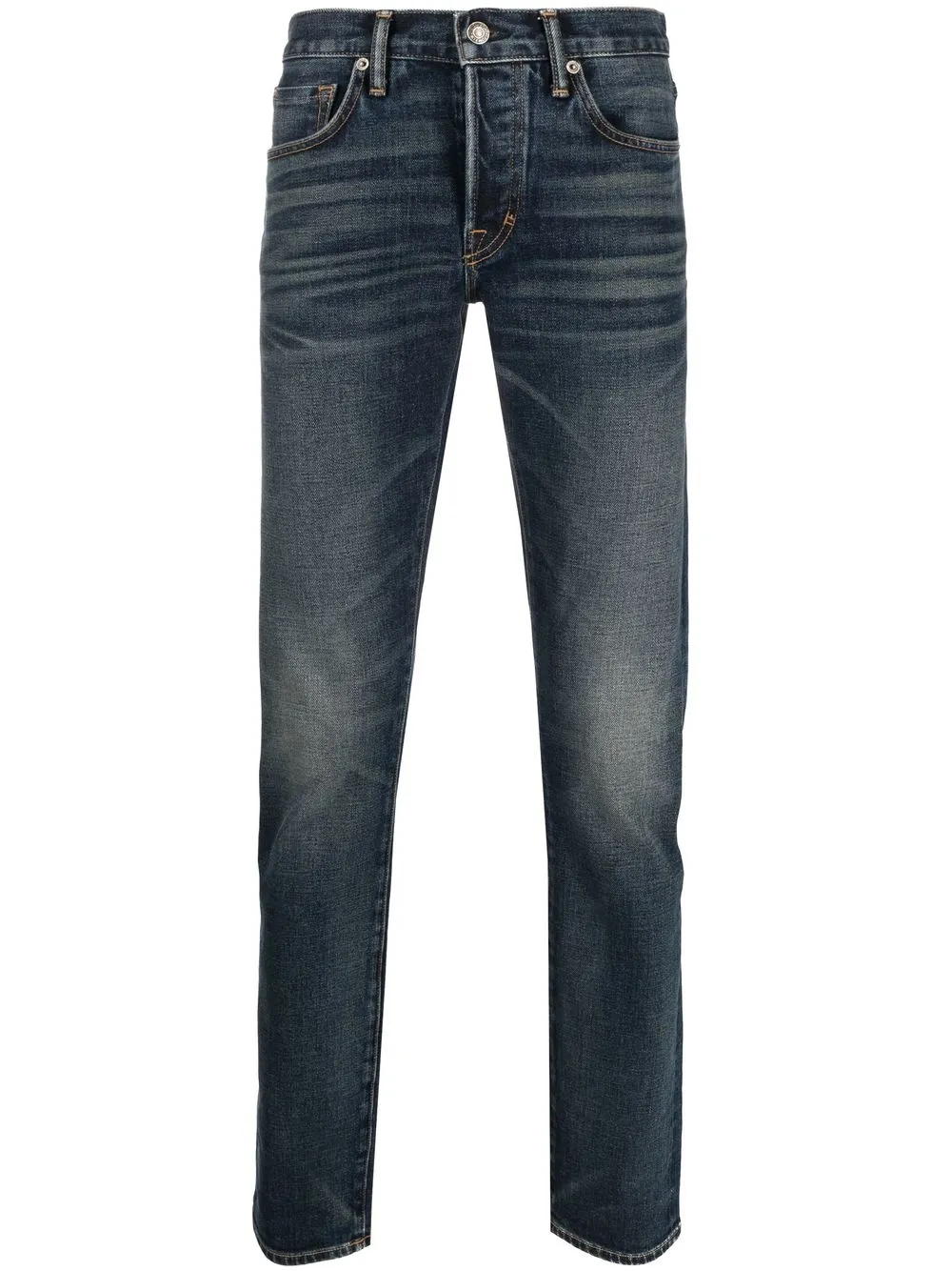 

TOM FORD jeans rectos con tiro medio - Azul