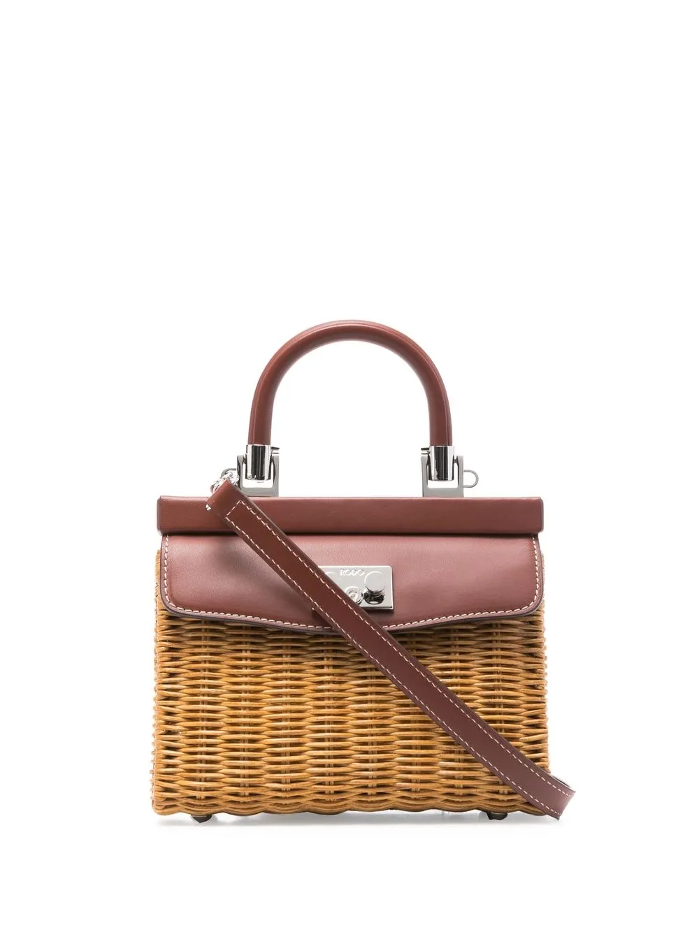 

Rodo interwoven-design tote bag - Brown