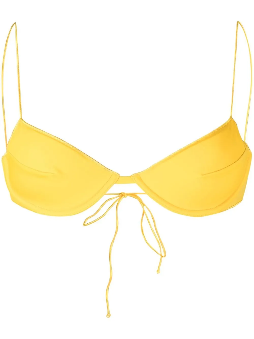 

Oséree tie-fastening bikini top - Yellow