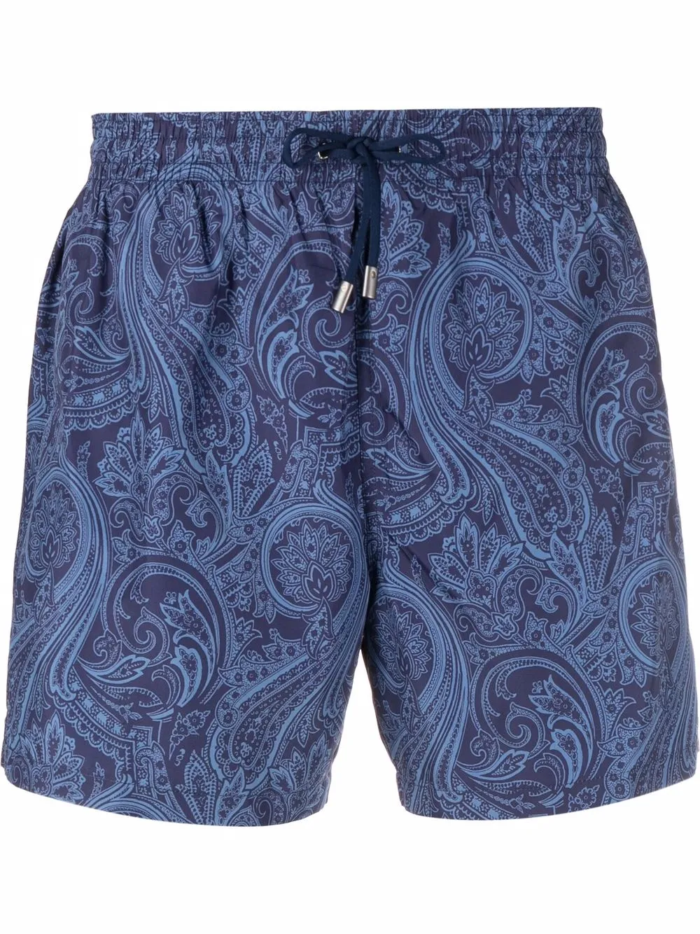 

Canali shorts de playa con estampado de cachemira - Azul