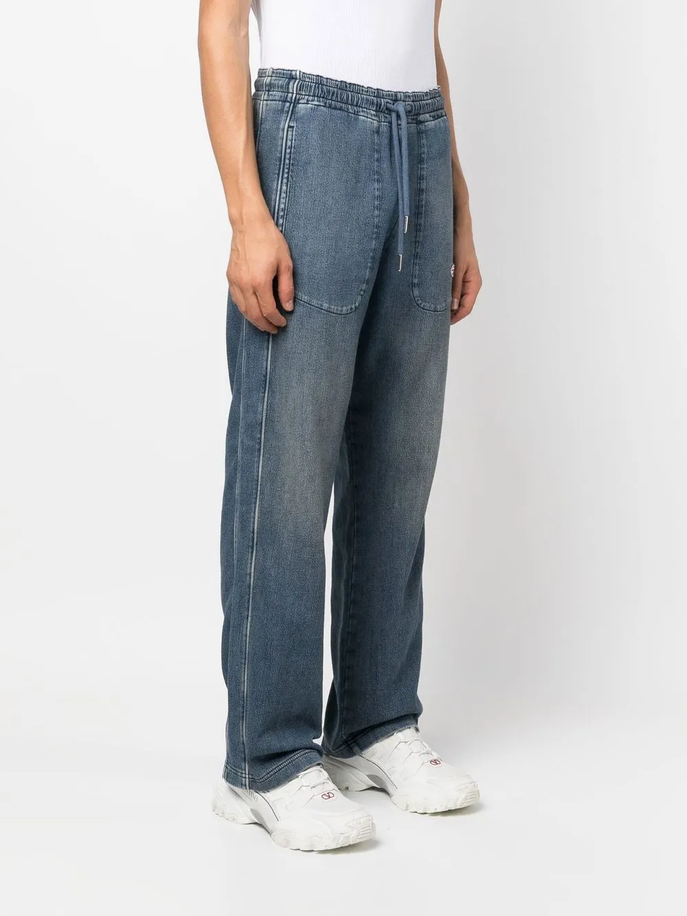  Diesel D Martians Straight Leg Joggjeans   Blau 