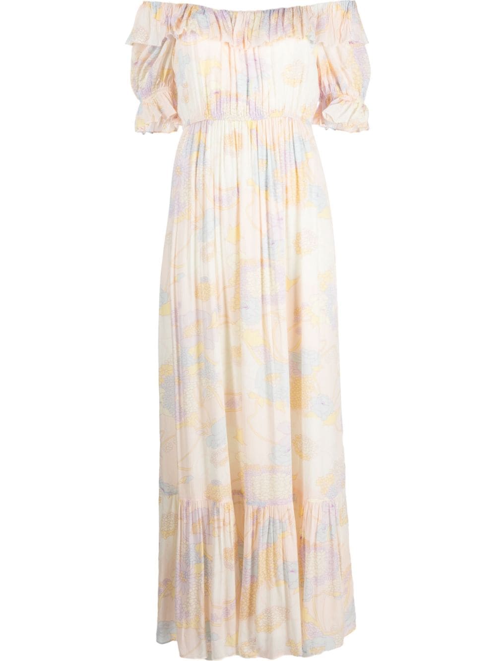 Ba&Sh off-shoulder floral-print Dress - Farfetch