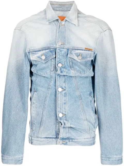 Martine Rose ruched denim jacket
