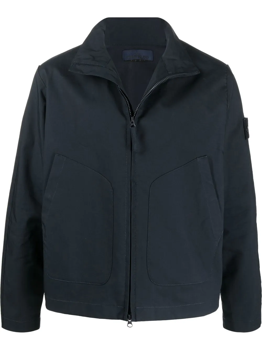 

Stone Island chamarra con parche Compass - Azul