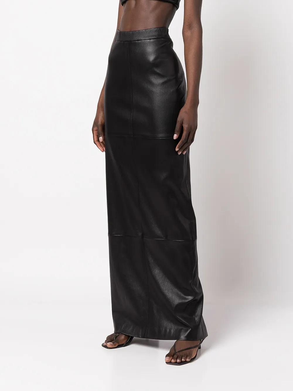 Rosetta Getty Lambskin Maxi Skirt - Farfetch