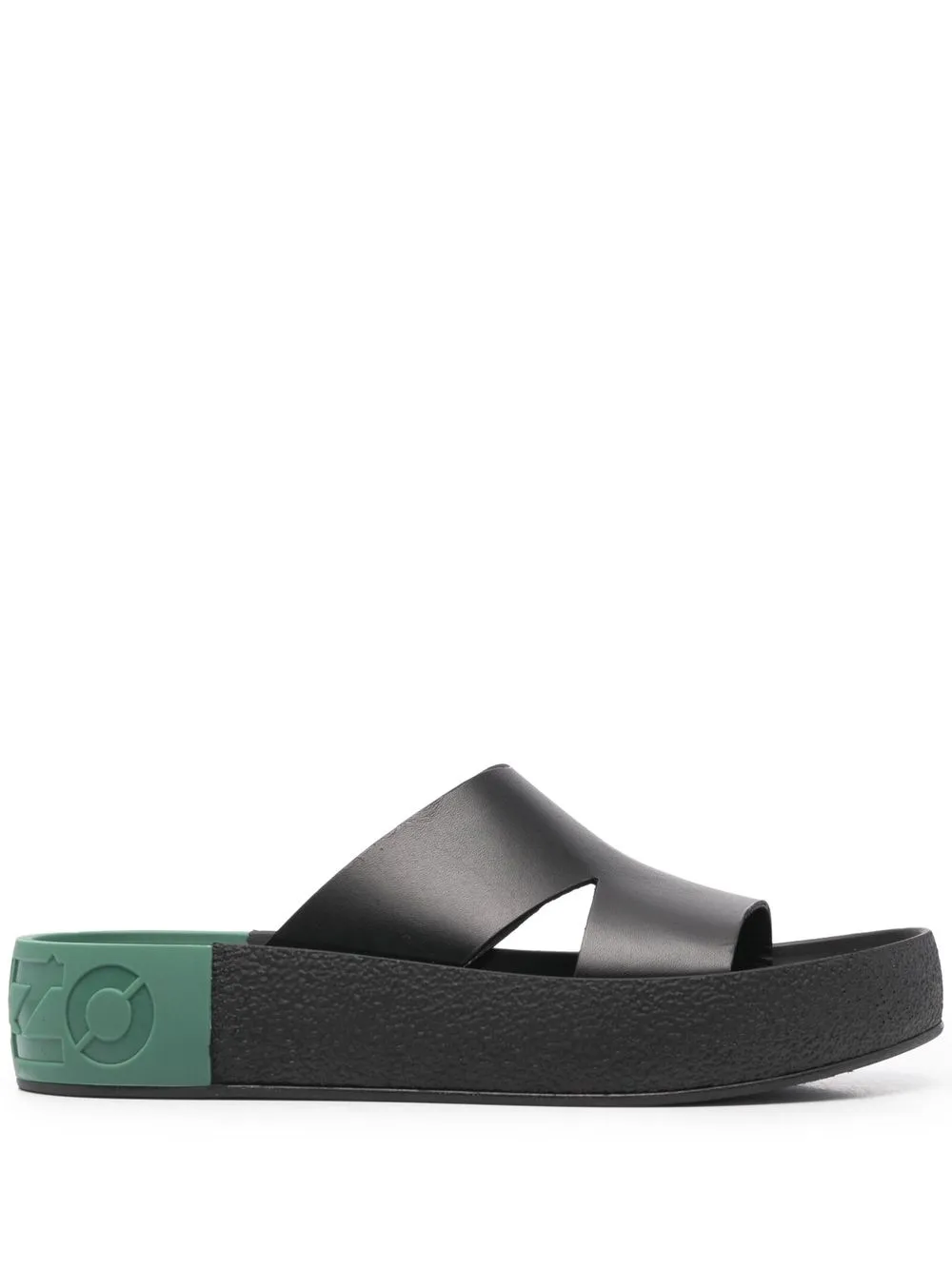 

Kenzo sandalias con diseño block y logo - Negro