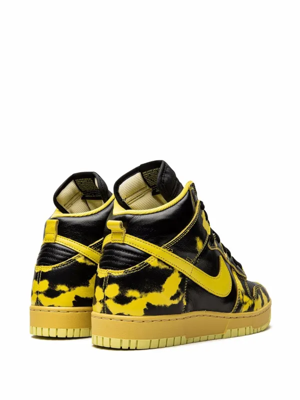 Nike dunk high store black and yellow