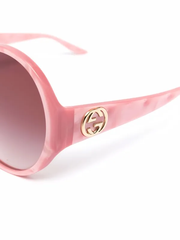 gucci pink frame sunglasses