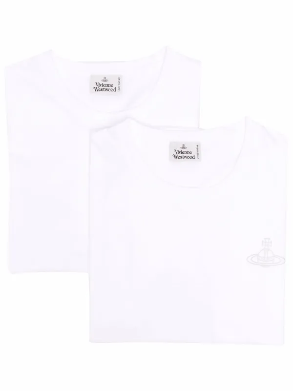 【VivienneWestwood】ホワイト Tシャツ Mサイズ Vivienne Westwood ロゴ Tシャツ | ホワイト | FARFETCH JP