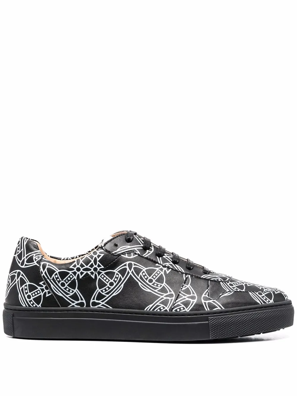 

Vivienne Westwood tenis bajos con estampado Orborama - Negro