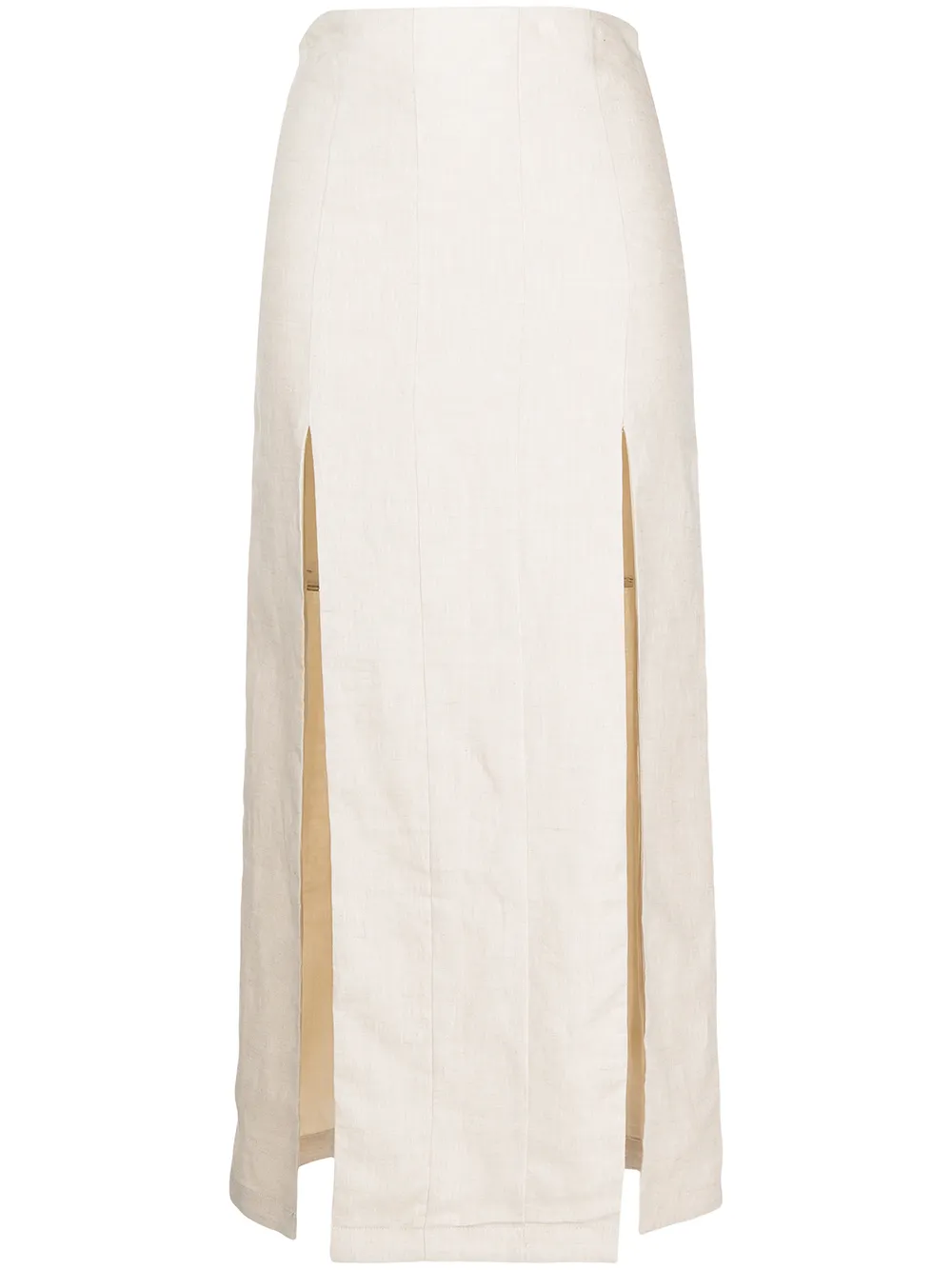 

STAUD high-waisted skirt - Neutrals