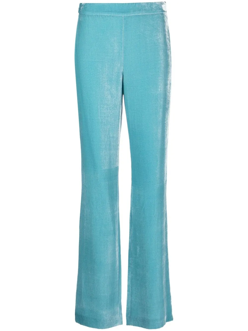 

Boutique Moschino velvet flared trousers - Blue