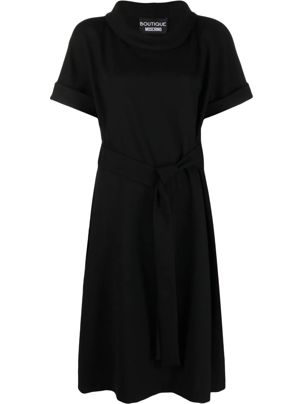 

Boutique Moschino tied-waist midi dress - Black