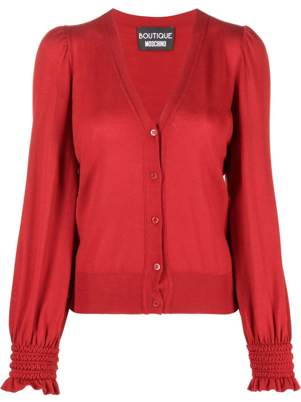 

Boutique Moschino V-neck cardigan - Red