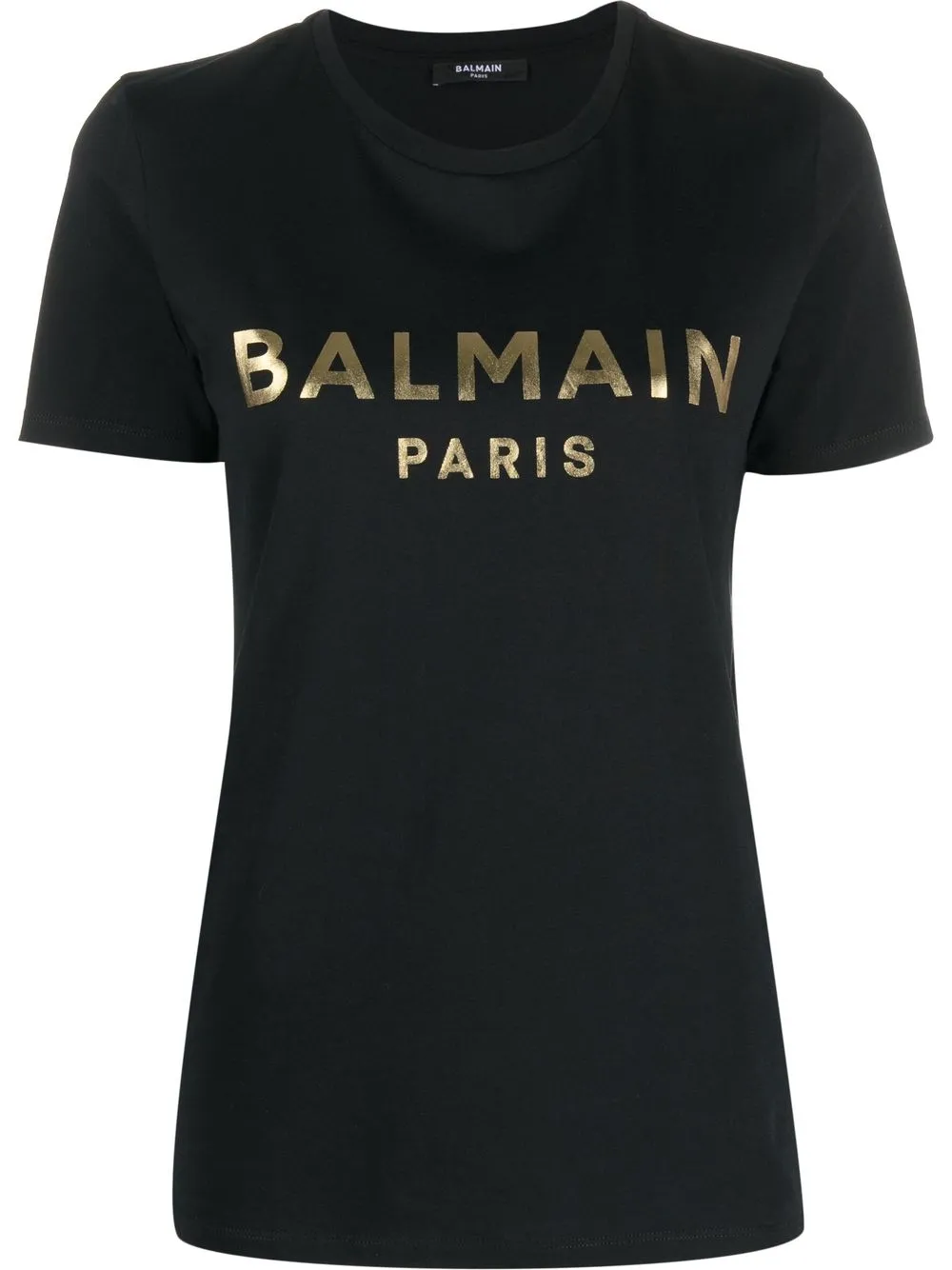 

Balmain playera con logo estampado - Negro