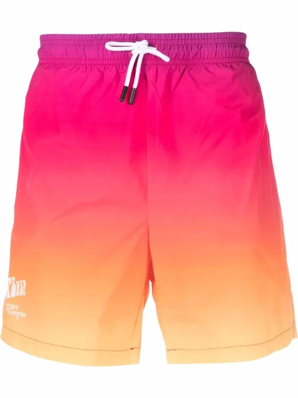 MSFTSrep Ombré Drawstring Swim Shorts 
