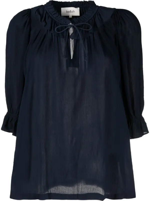 Ba\u0026Sh Naty three-quarter Sleeve Blouse 