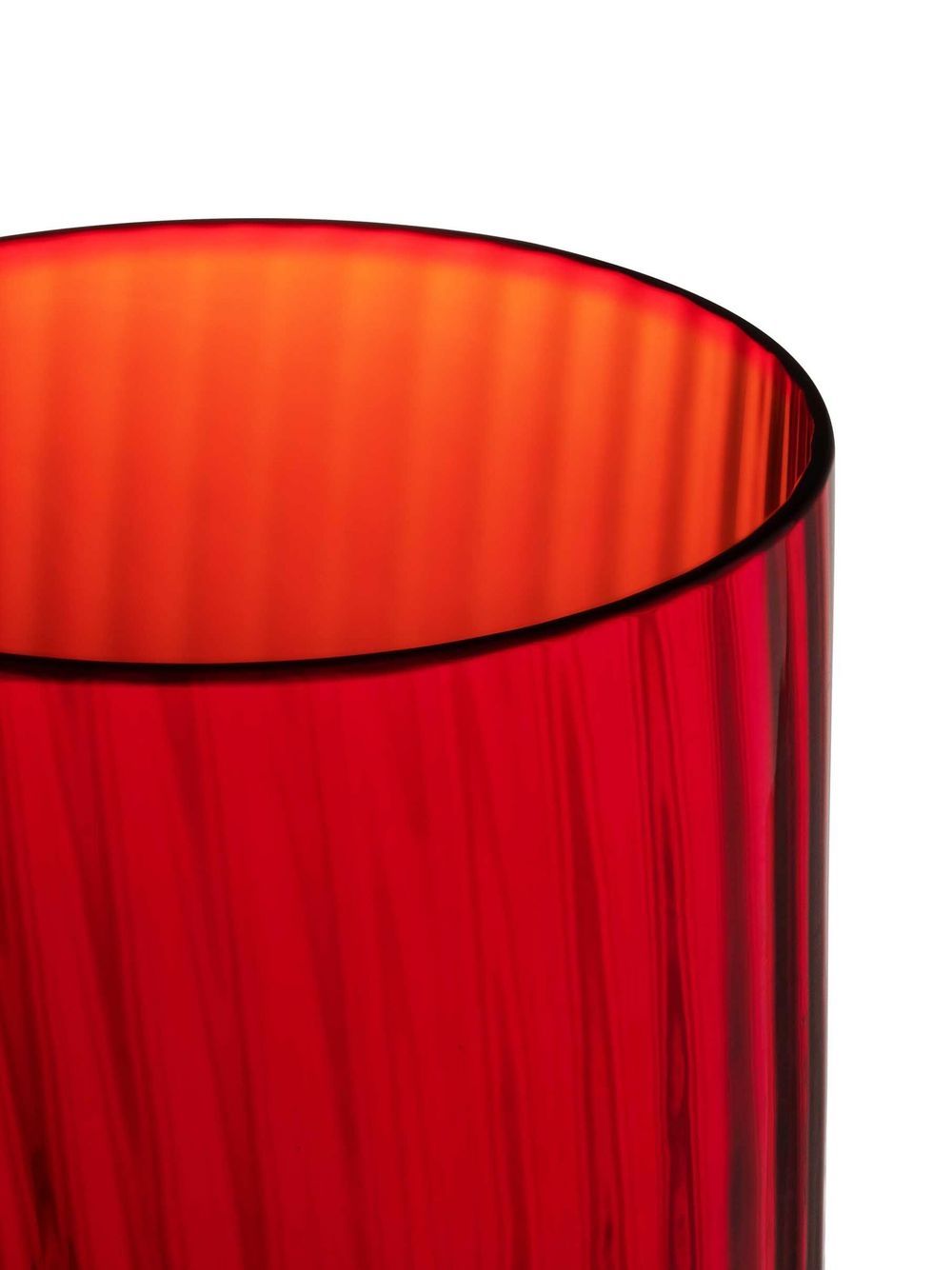 Shop Dolce & Gabbana Hand-blown Murano Glasses (set Of 2) In Red