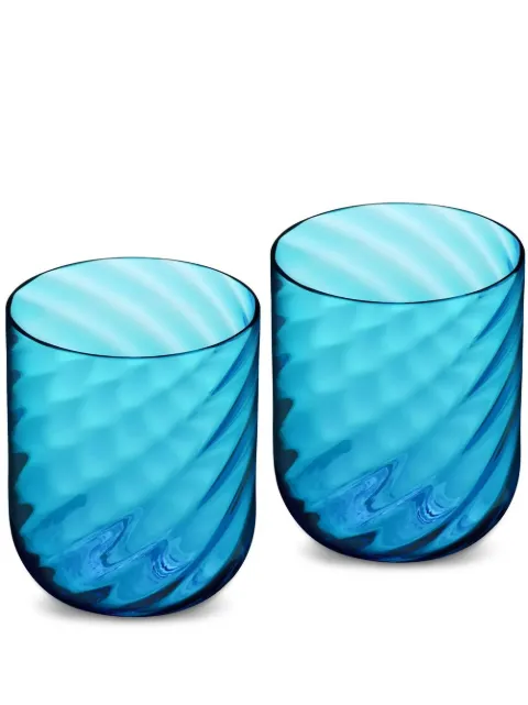 Dolce & Gabbana hand-blown Murano water glasses (set of 2)