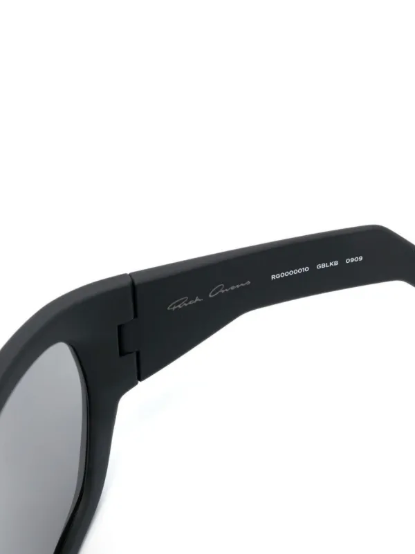 Rick Owens Davis Oversized Sunglasses | Black | FARFETCH JO