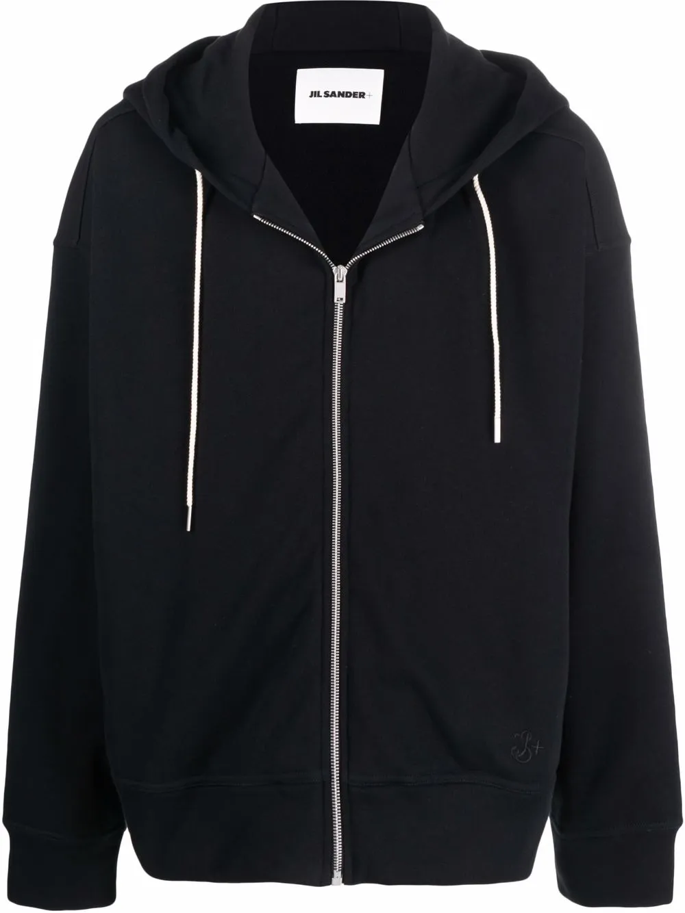 

Jil Sander hoodie con cierre - Negro