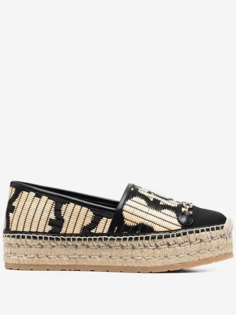 Ferragamo logo embroidered espadrilles