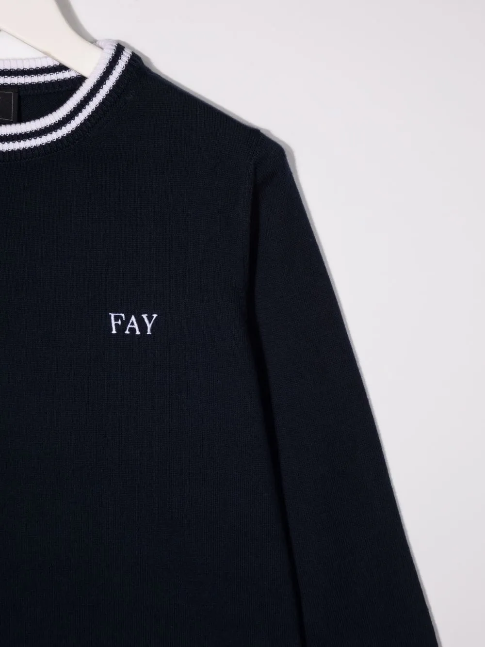  Fay Kids Sweatshirt Mit Logo Print   Blau 