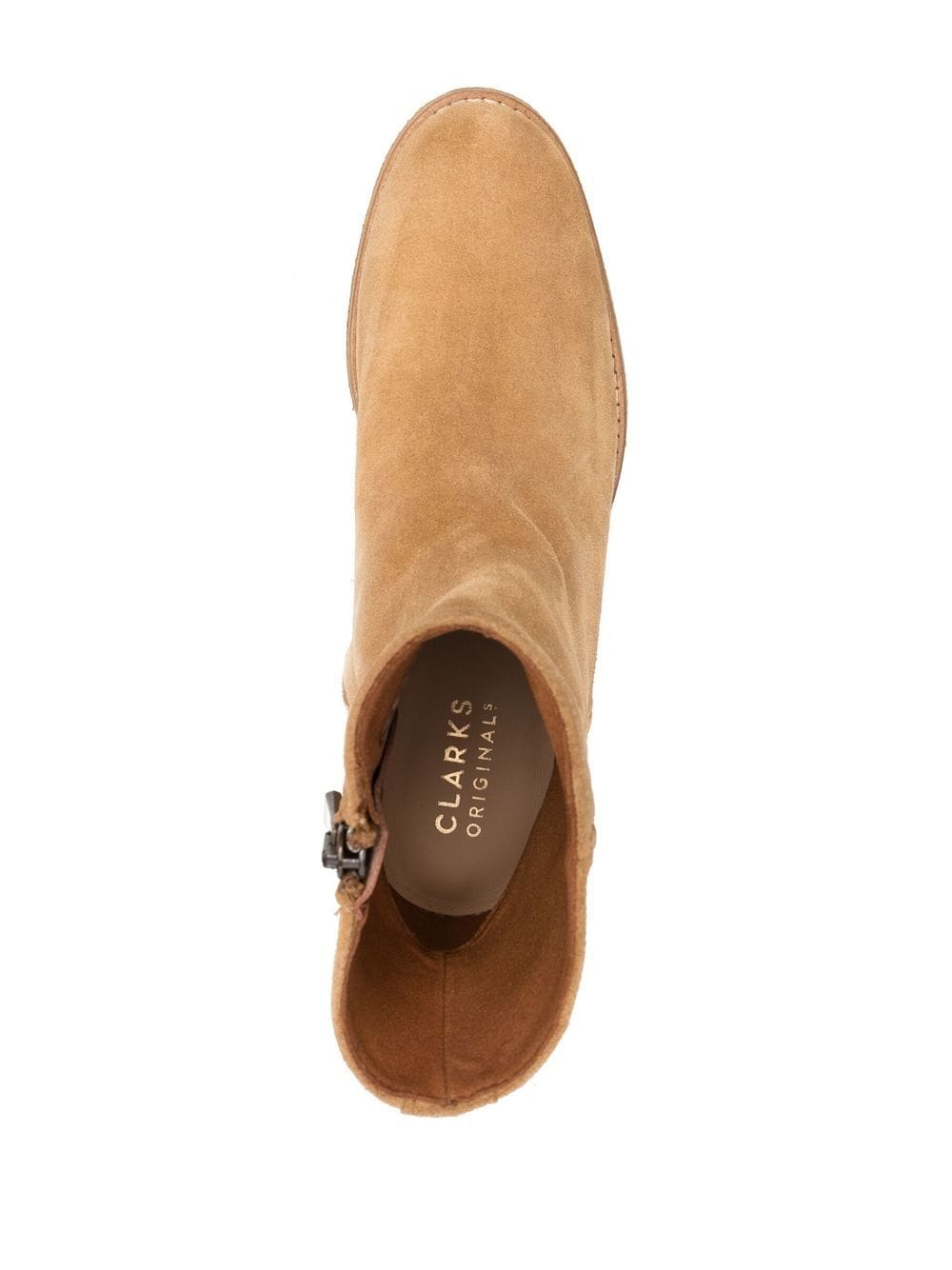 Shop Clarks Originals Side-zip Fastening Ankle Boots In Neutrals