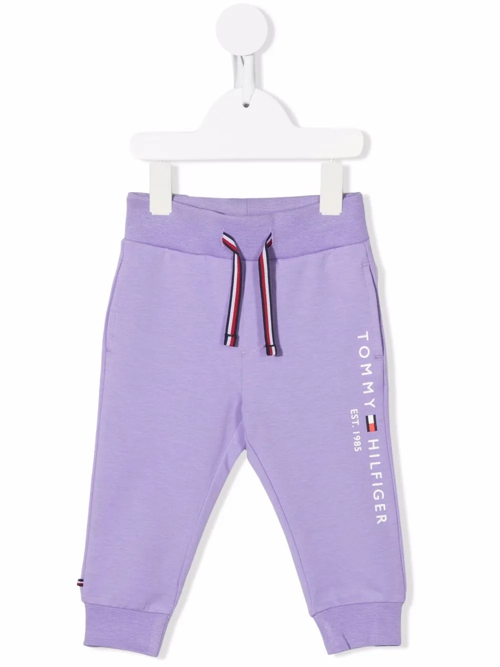 

Tommy Hilfiger Junior pants con logo estampado - Morado