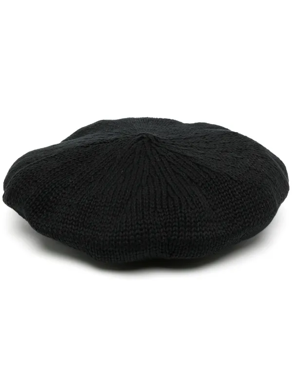 Y's Knitted Cotton Beret - Farfetch