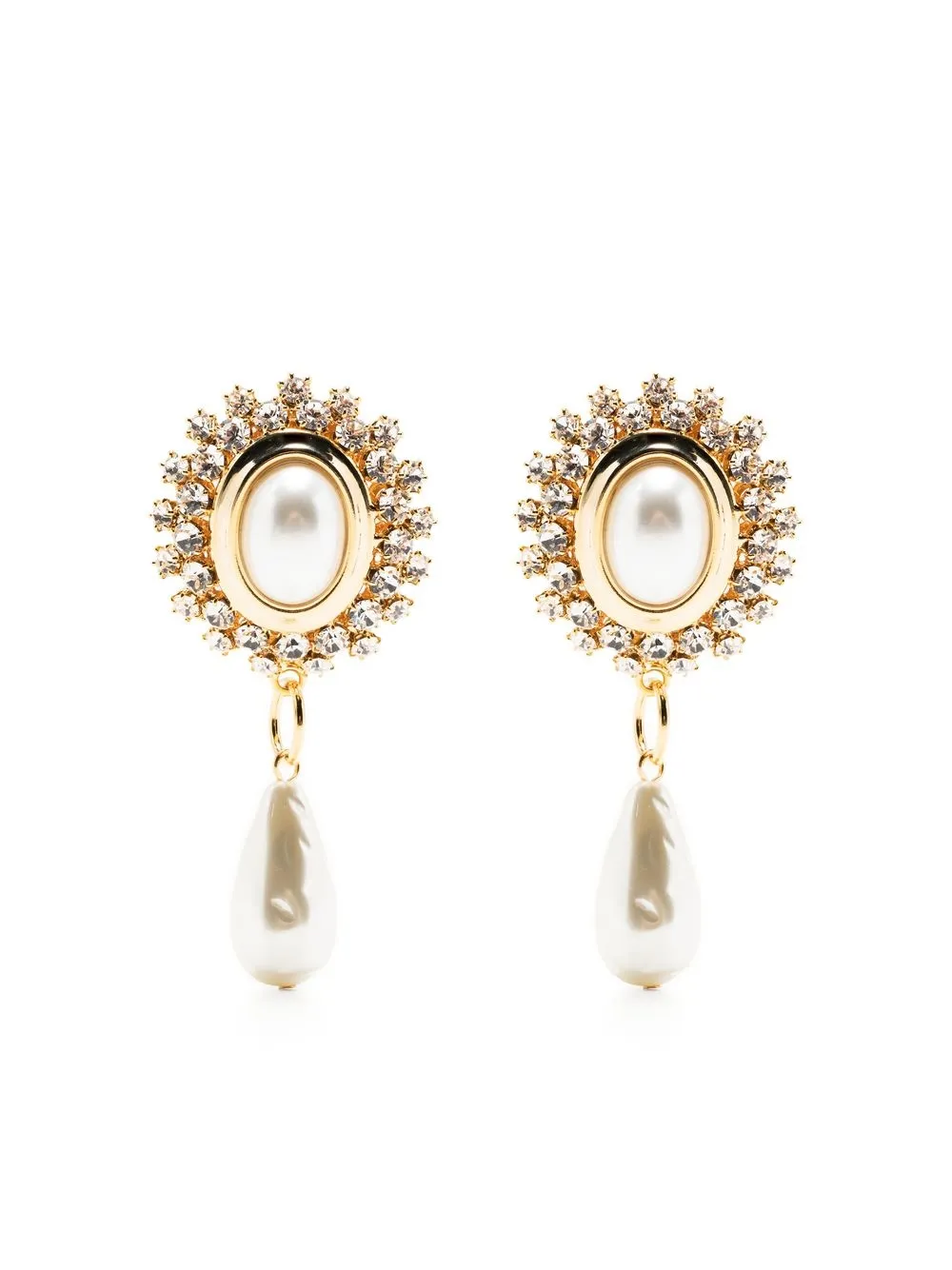 

Alessandra Rich aretes con dije - Dorado