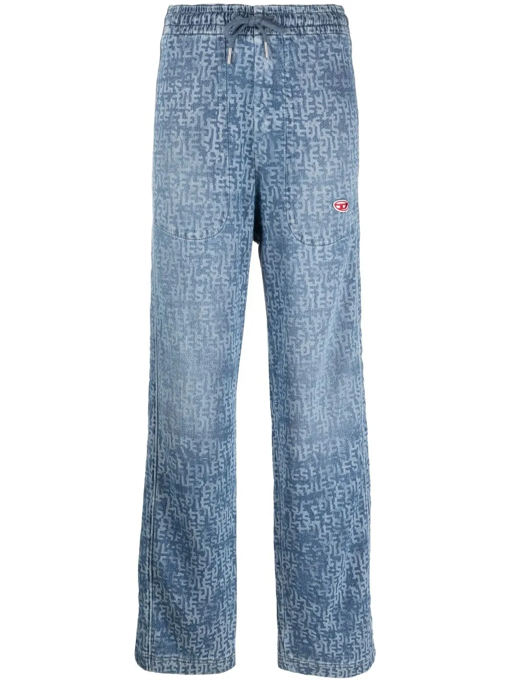 

Diesel Straight - D-Martians Track Joggjeans - Blue