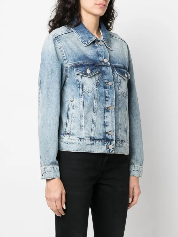 Ba\u0026Sh faded-effect Denim Jacket - Farfetch