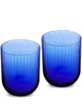 Dolce & Gabbana hand-blown Murano glasses (set of 2) - Blue