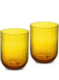 Dolce & Gabbana hand-blown Murano glasses (set of 2) - Yellow