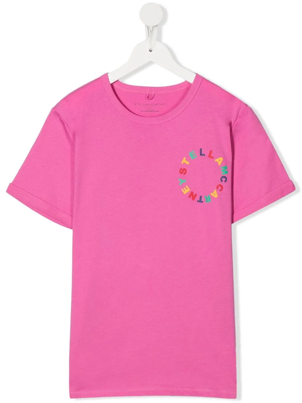 

Stella McCartney Kids playera con logo estampado - Rosado