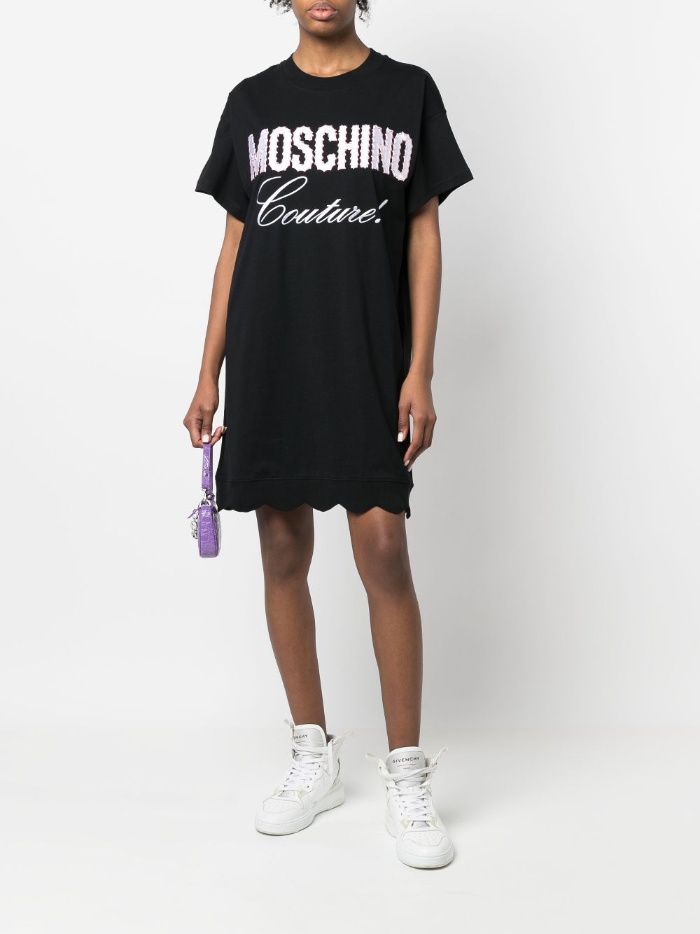 Moschino Couture logo-embroidered T-shirt Dress - Farfetch