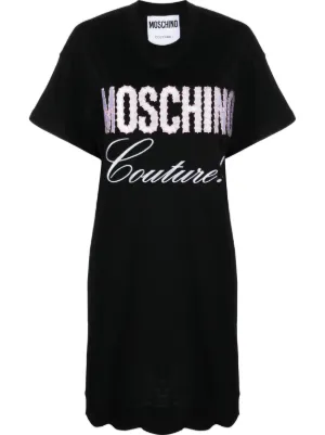 新品】MOSCHINO モスキーノ ホワイト Tシャツ ワンピース 42 ...