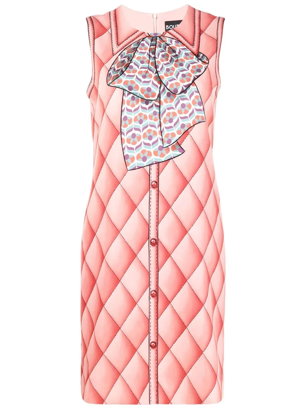 

Boutique Moschino graphic-print short dress - Pink