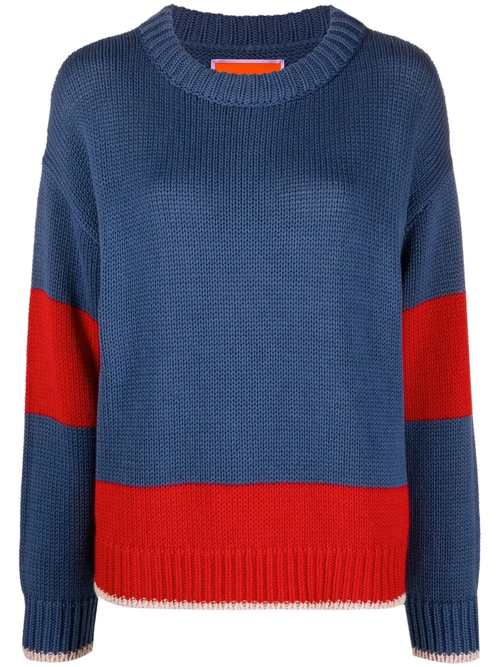 

La DoubleJ Boy colour-block jumper - Blue