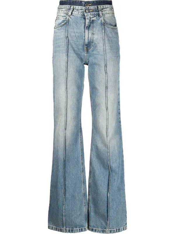 Ports 1961 double-waistband flared-leg 