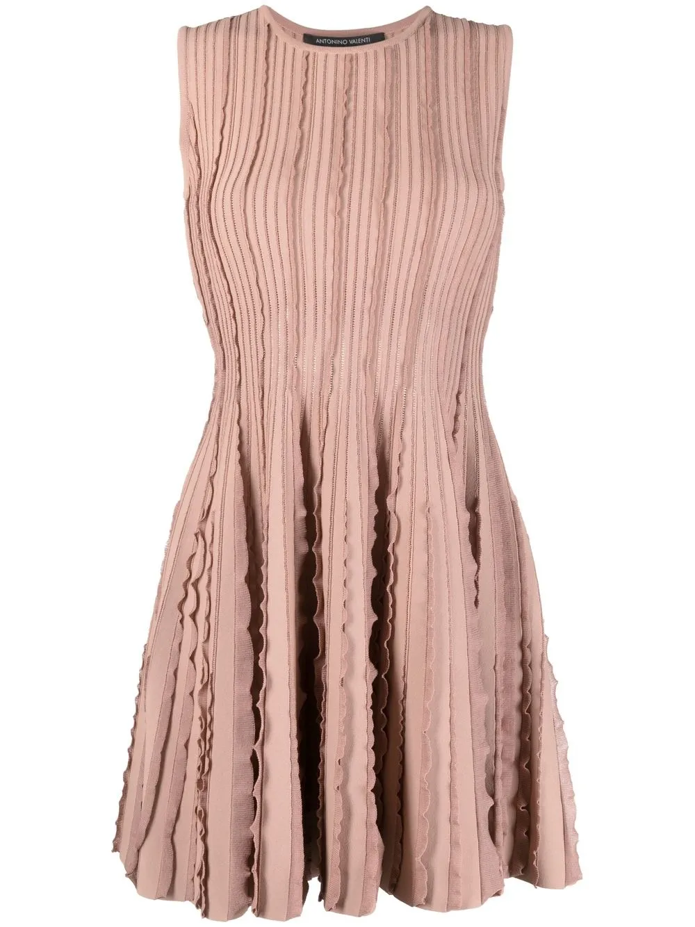 

Antonino Valenti Ermelinda flared knitted dress - Pink