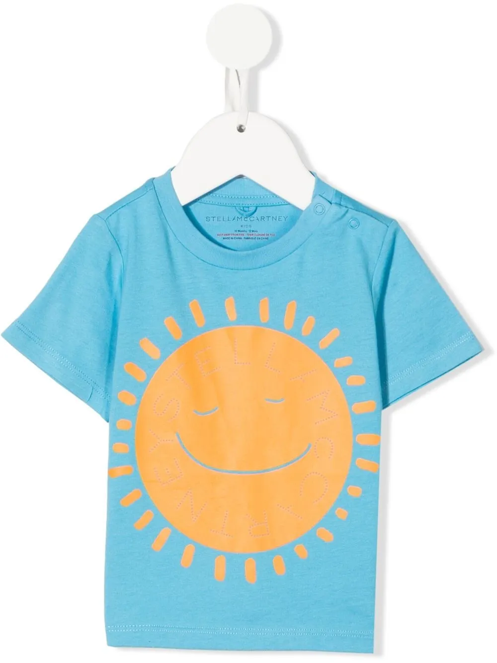 

Stella McCartney Kids playera con eslogan de sol estampado - Azul