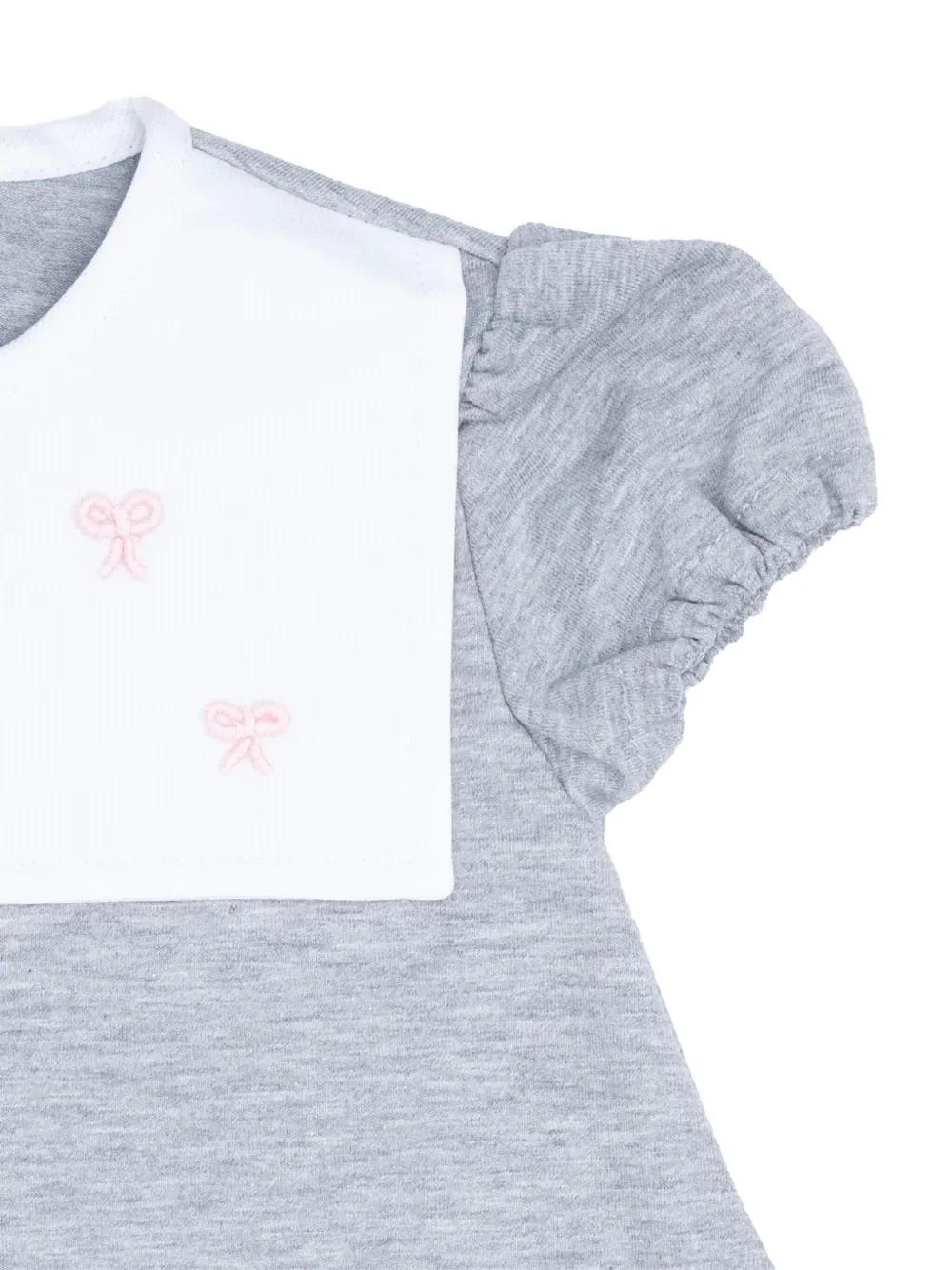  Siola Bow-embroidered Ruffled Shorties - Grey 