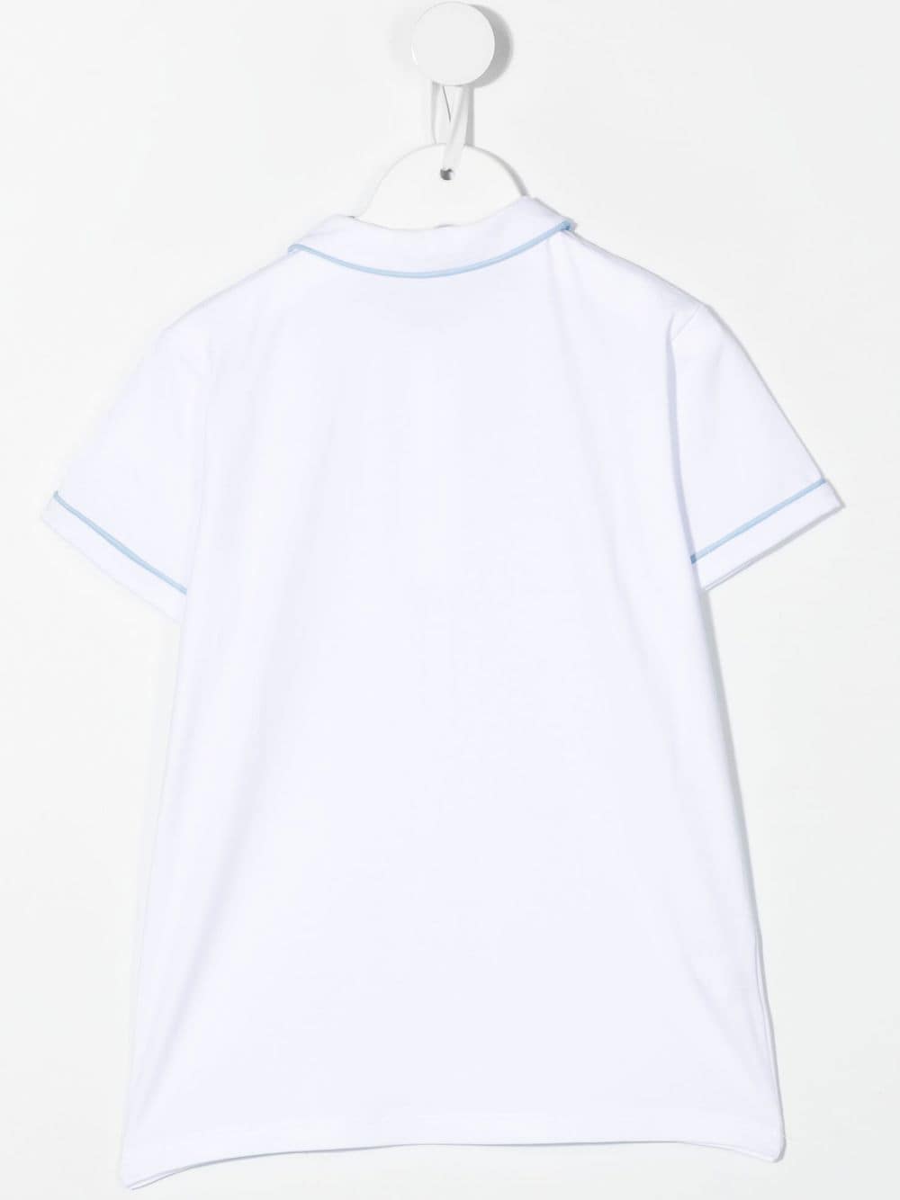 Shop Siola Short-sleeved Polo Shirt In White