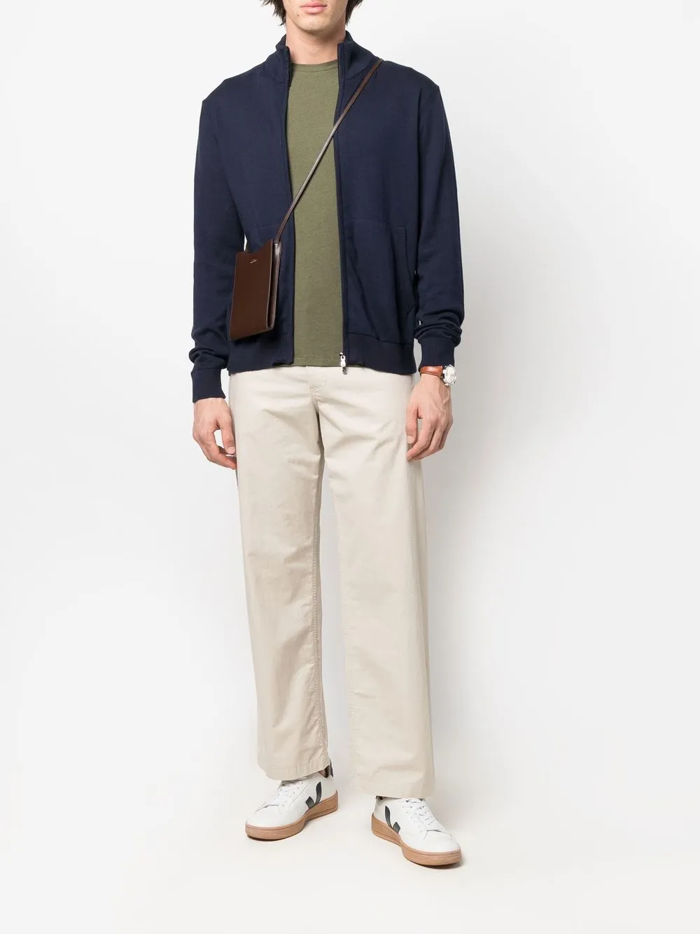 Frescobol Carioca zip-up knit cardigan | Cardigans | Image 2