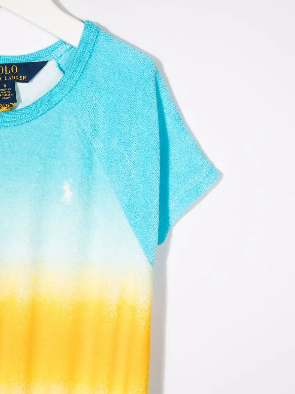  Polo Ralph Lauren Kids T Shirtkleid Mit Batikmuster   Blau 