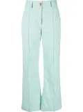 See by Chloé textured bootcut trousers - Green