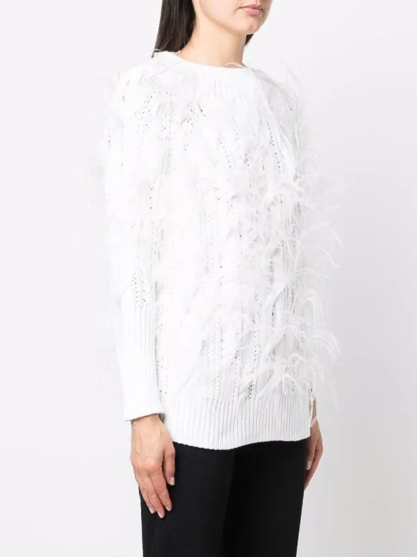 Ermanno Scervino Ostrich feather-trim 